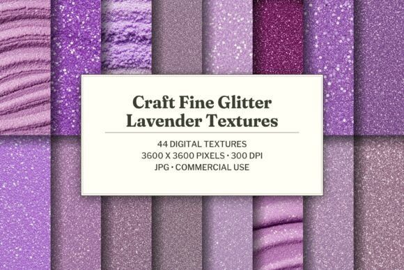 Craft Fine Glitter Lavender Texture