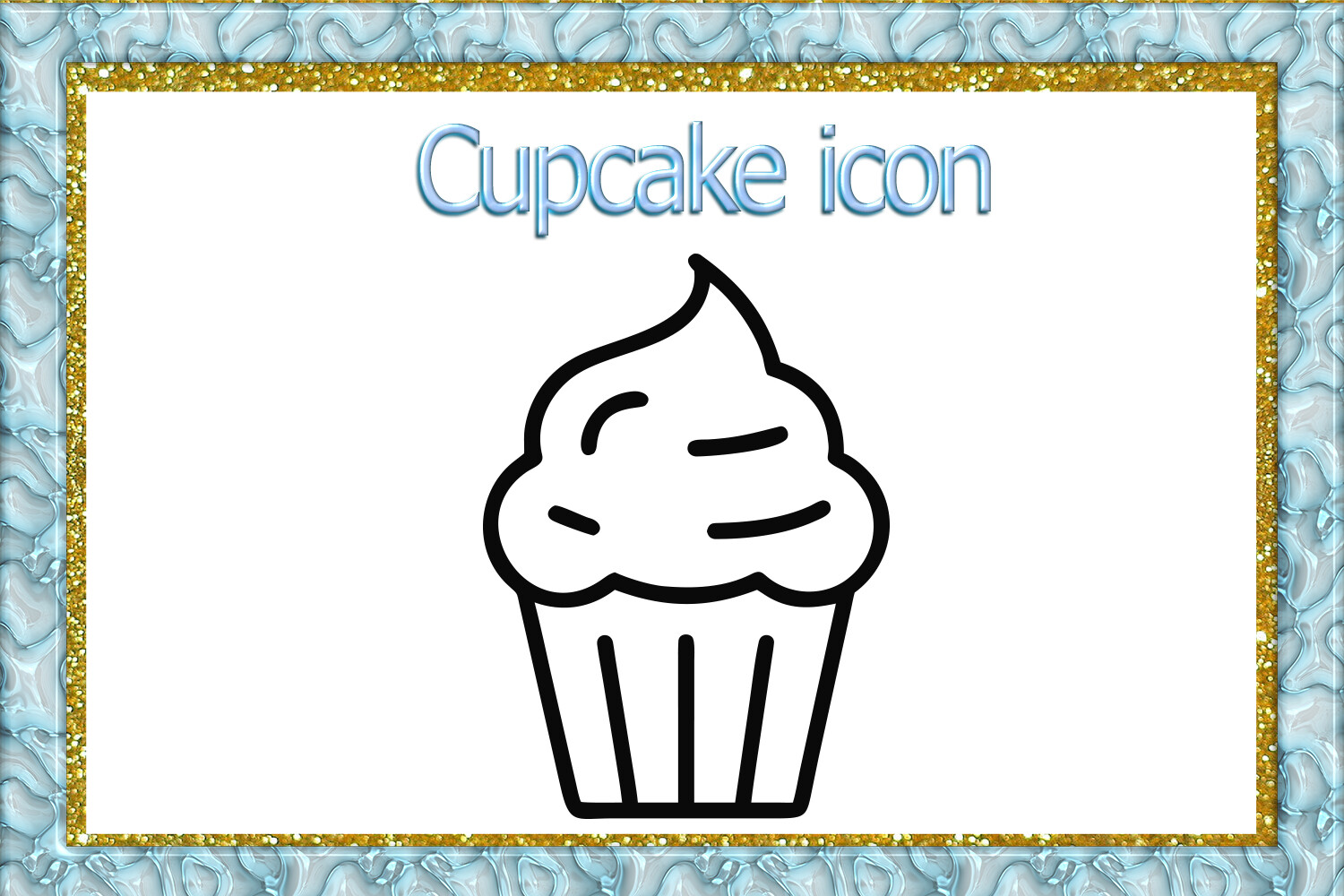 Cupcake Icon Vector