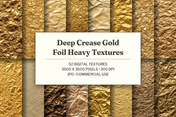 Deep Crease Gold Foil Heavy Texture