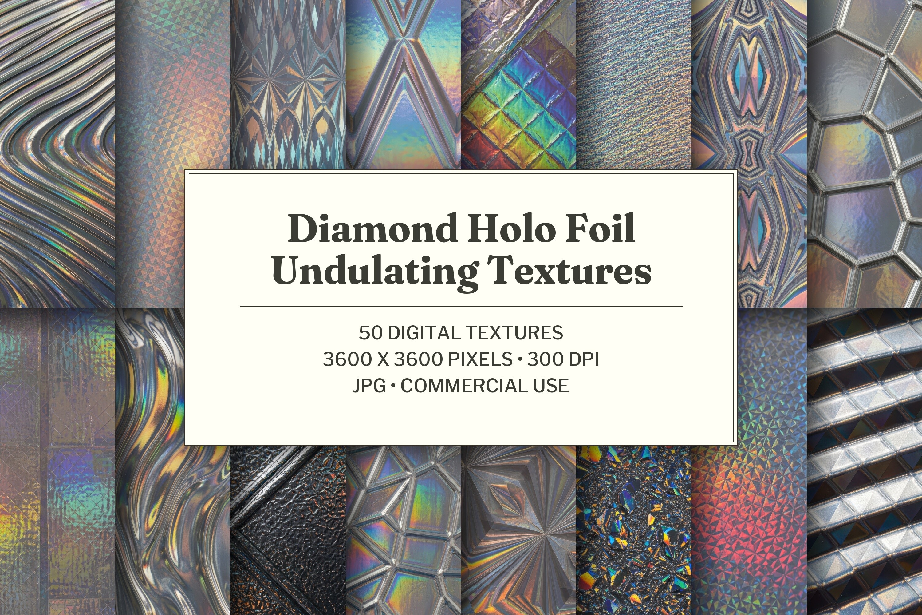 Diamond Holo Foil Undulating Texture