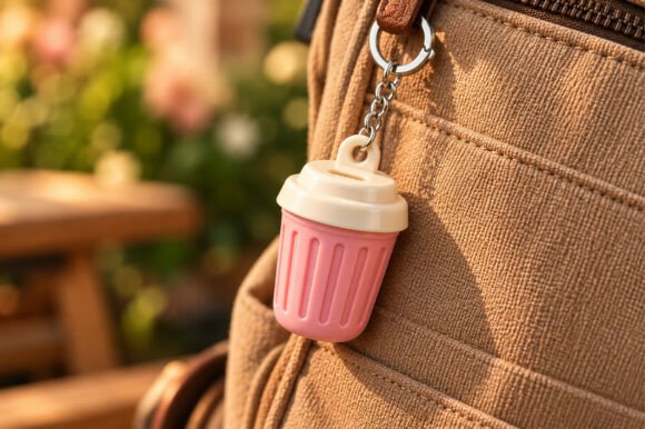 Baby Bottle Keychain STL – 3D Printable Charm Model for Keyrings & Bags - Image 2