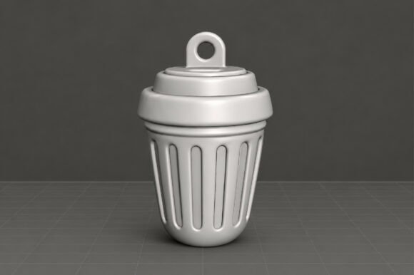 Baby Bottle Keychain STL – 3D Printable Charm Model for Keyrings & Bags - Image 4