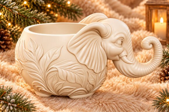 Koi Fish Planter Pot 3D STL – Printable Succulent Pot & Fish Sculpture - Image 14