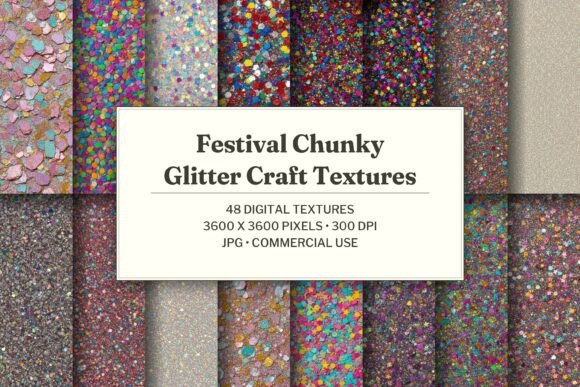 Festival Chunky Glitter Craft Texture