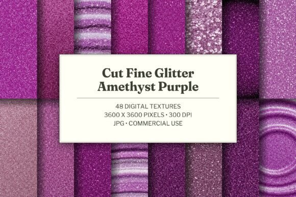 Fine Cut Glitter Amethyst Texture