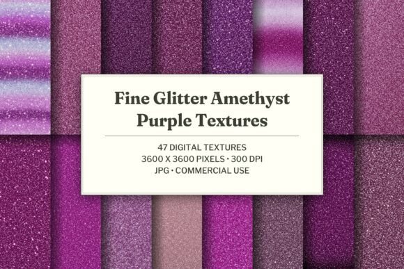Fine Glitter Amethyst Purple Texture