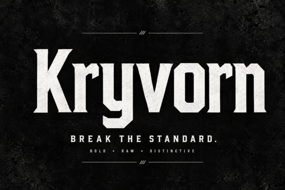 Kryvorn Slab Serif Font By Colourful