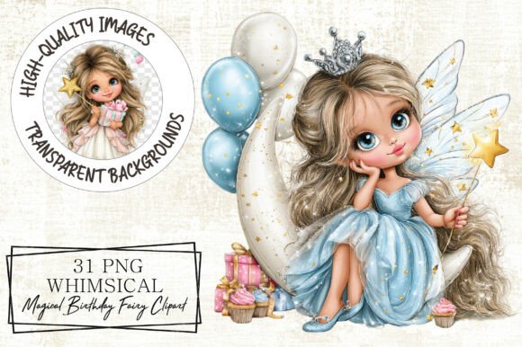 Magical Birthday Fairy Clipart