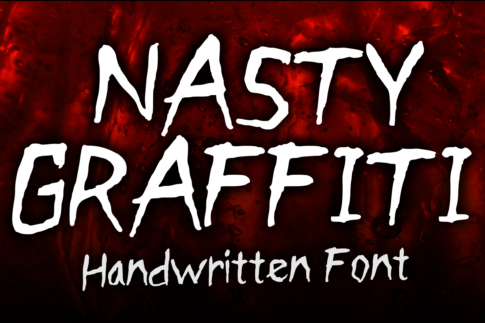Nasty Graffiti preview, graffiti style font