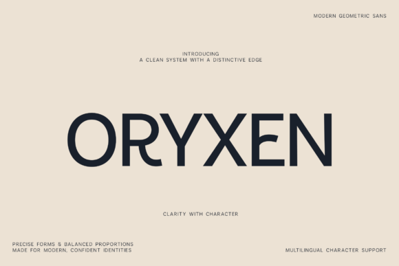 Oryxen Sans Serif Font By vladfedotovv