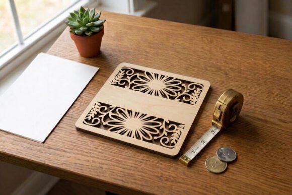 Personalized Coaster Laser Cut SVG · Creative Fabrica
