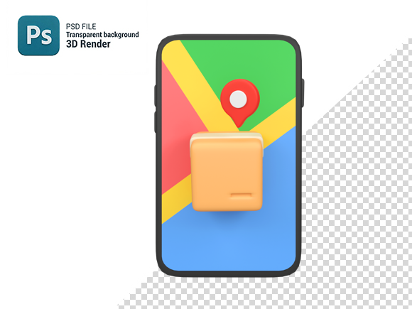Phone with Delivery Package Location