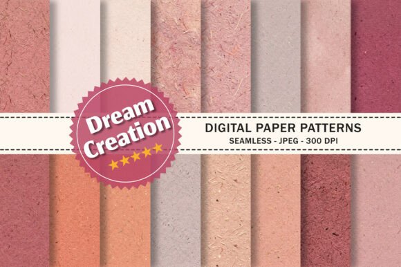 Pink Digital Papers,Cardboard Background Graphic Textures By Dream Creation