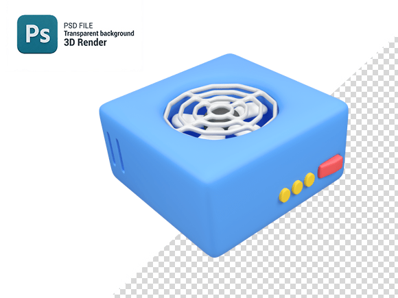 Power Supply Isolated 3d Render Icon