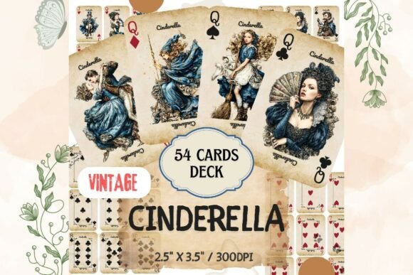 Printable Cinderella Playing Cards