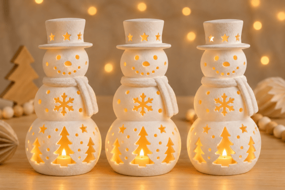 Merry Christmas Ornament STL – 3D Print Holiday Decor File - Image 9