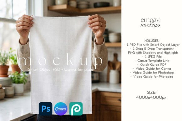 Tea Towel Mockup