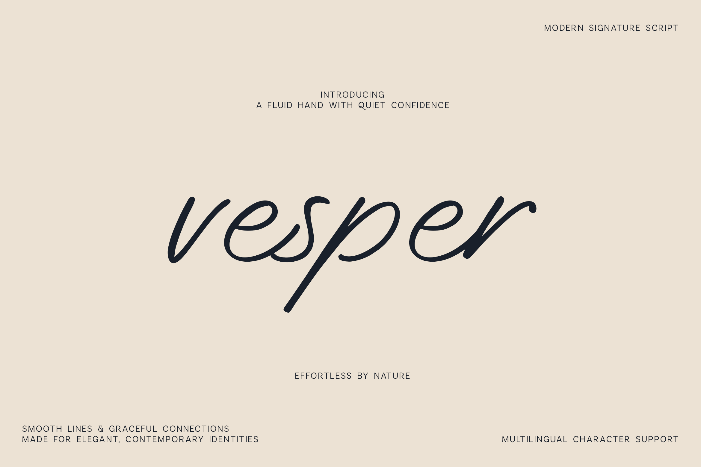 Products Using Script Fonts Vesper Font by vladfedotovv · Creative Fabrica