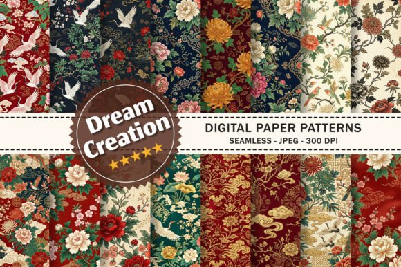 Vintage Chinese Backgrounds Papers