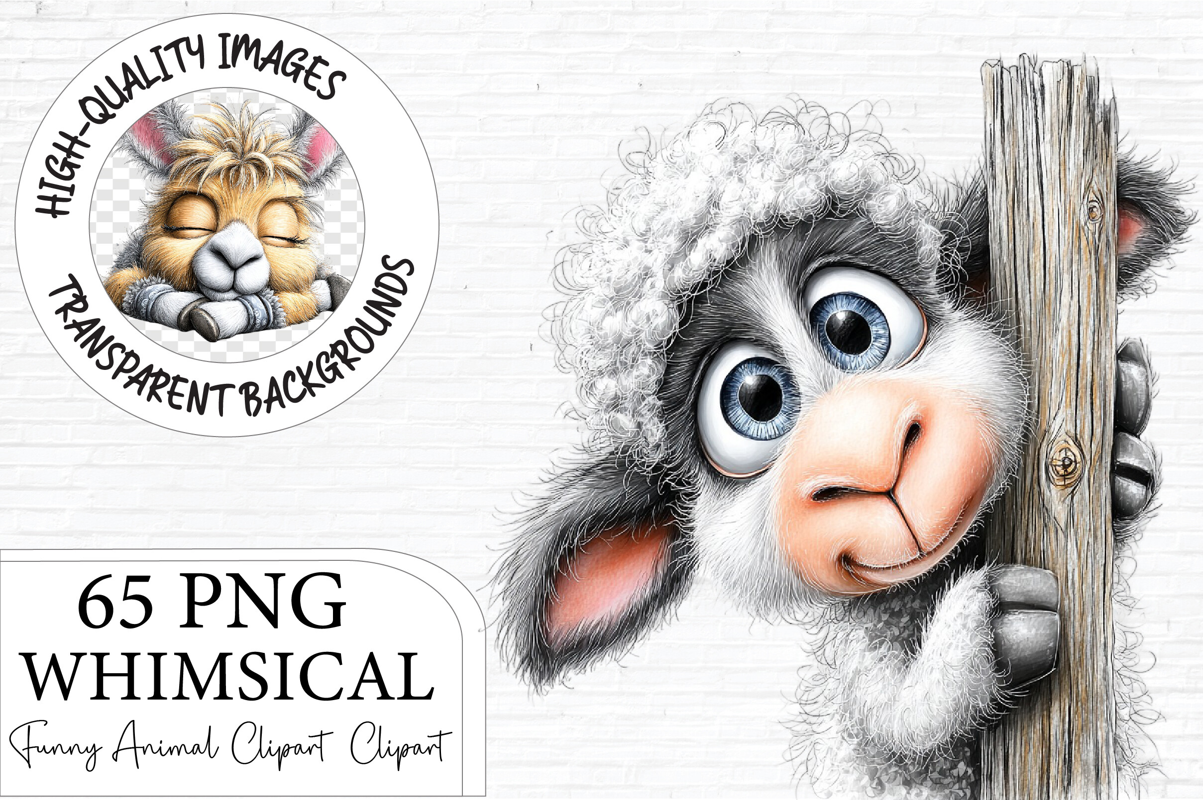 Whimsical Cute Farm & Woodland Animals