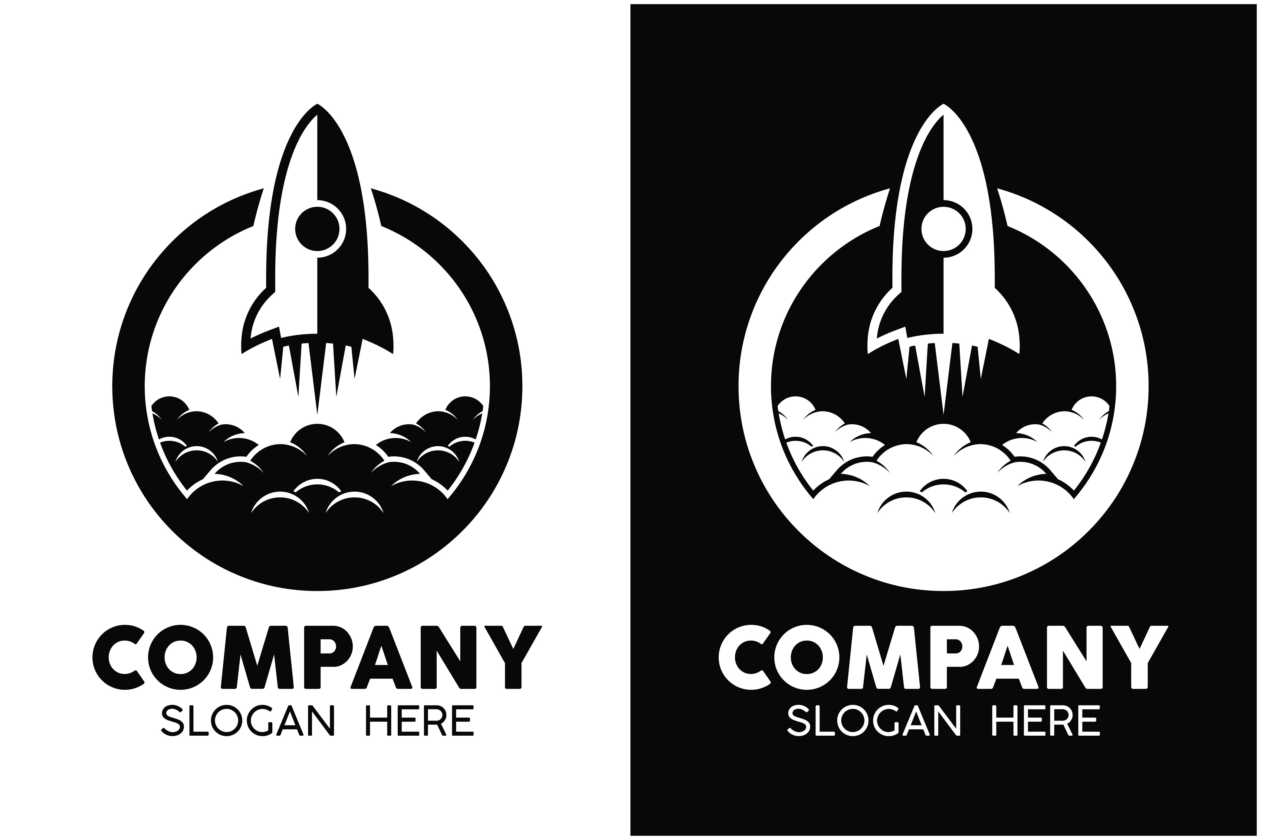 Rocket Logo Icon Vector Design.