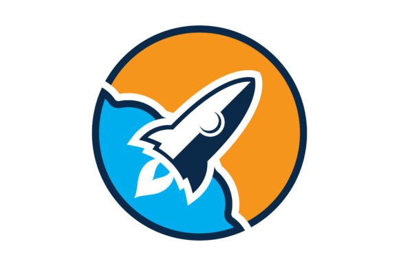 Rocket Logo Icon Vector Design.