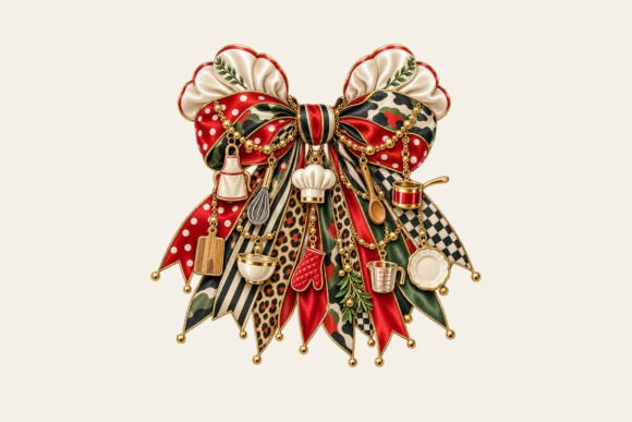 Chef Bow Charm PNG
