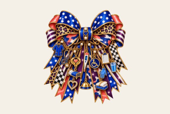 Cna Bow Charm PNG