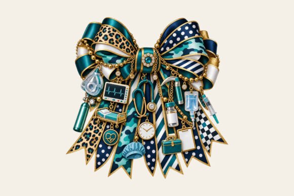 Crna Nurse Bow Charm PNG