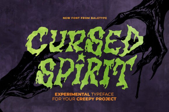 Cursed Spirit Display Font By baletype