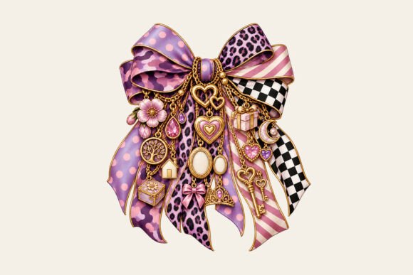 Daughter Gift Bow Charm PNG