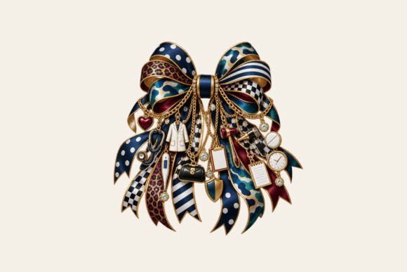 Doctor Physician Bow Charm PNG