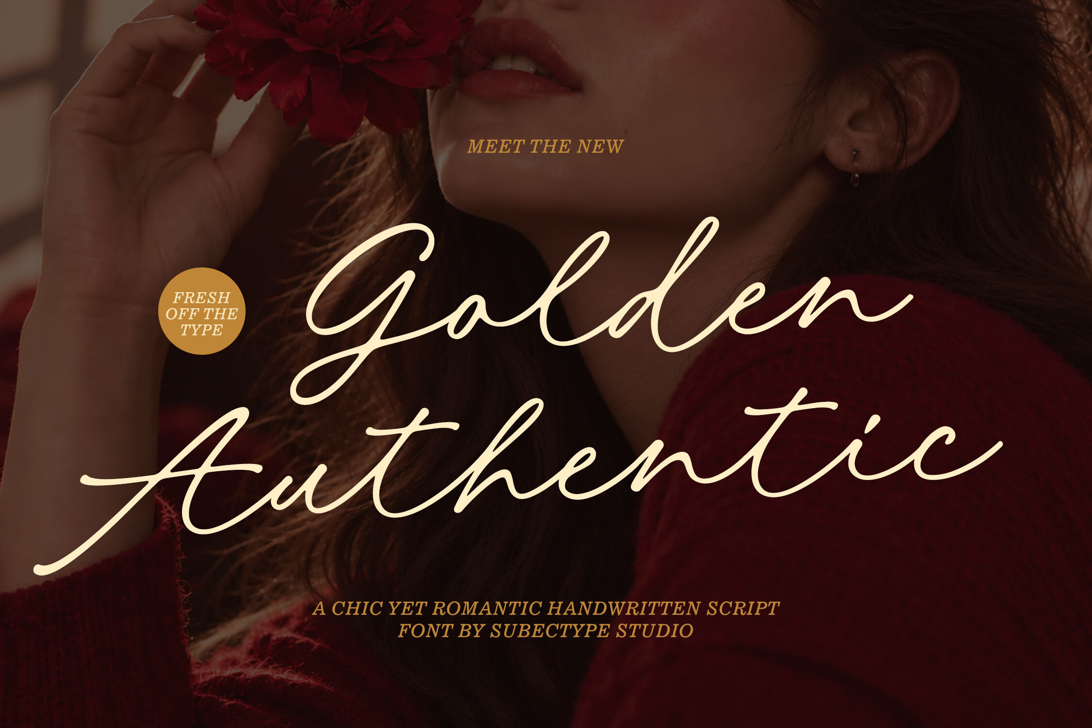 Golden Authentic preview, authentic calligraphy script