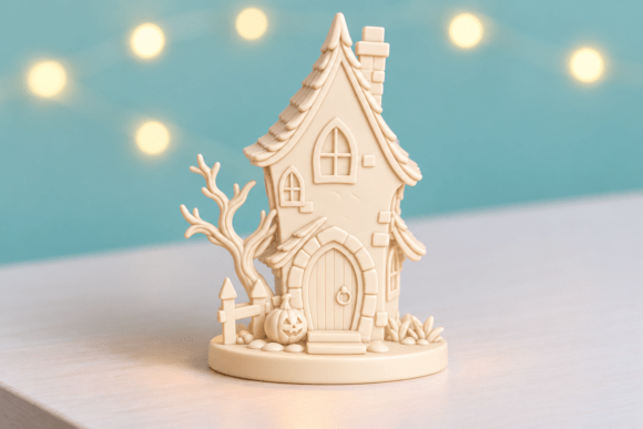 Halloween Haunted House 3D Print STL – Spooky Cottage Model for 3D Printing - Image 3