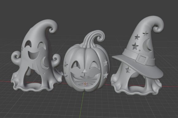 Halloween Lantern Tealight Holder STL Set – 3 Spooky 3D Print Designs - Image 4