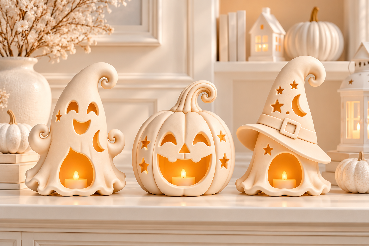 Halloween Lantern Tealight Holder STL Set – 3 Spooky 3D Print Designs - Image 6