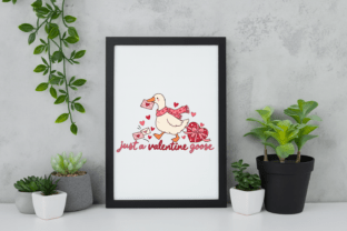 Just a Valentine Goose, Valentine’s PNG Graphic by Design Station ...
