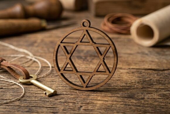 Laser Cut Star Pendant Vector File Laser Cutting