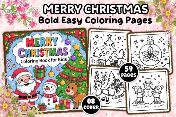 Merry Christmas Coloring Pages for Adult