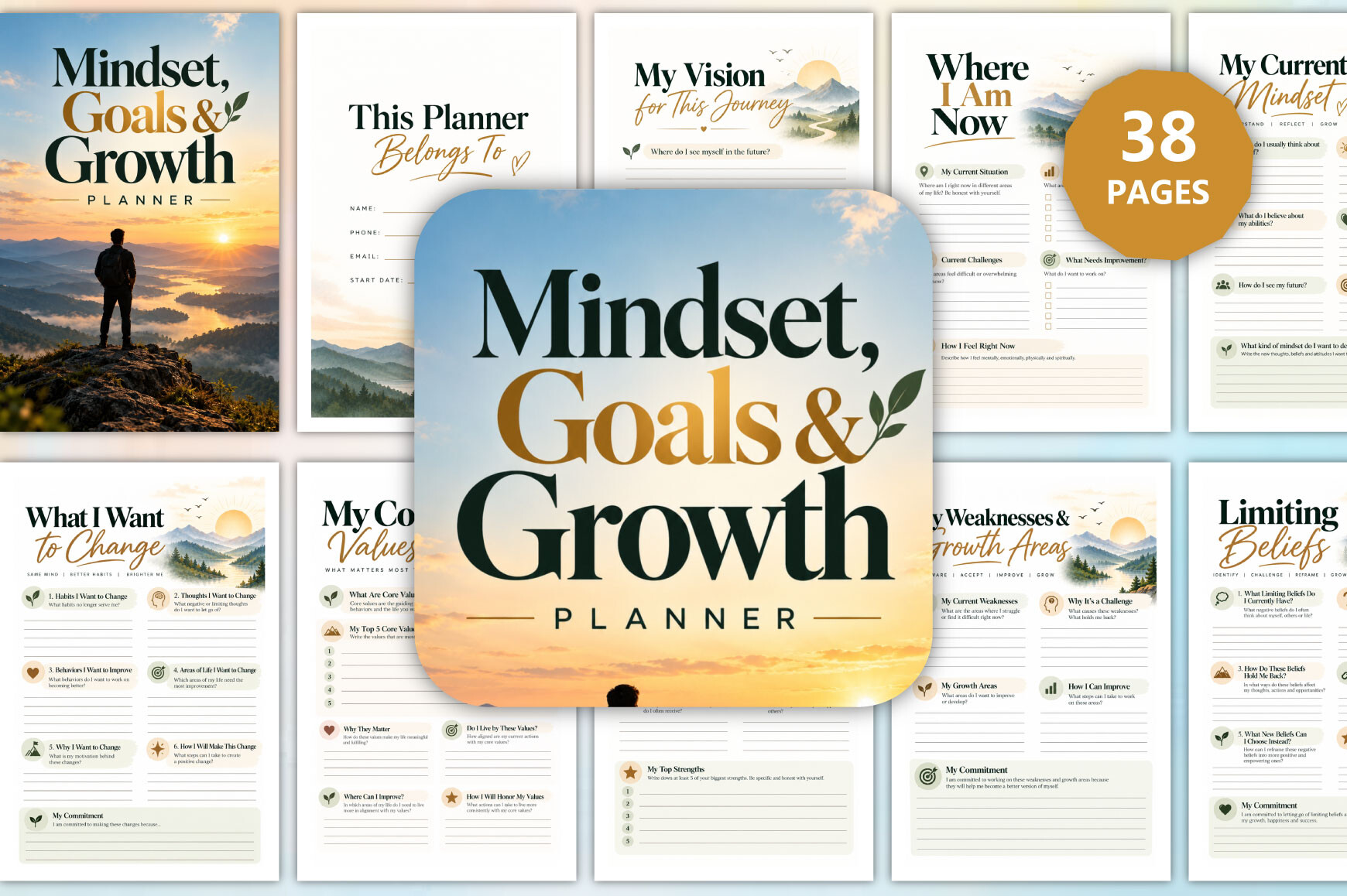 Mindset, Goals & Growth Planner