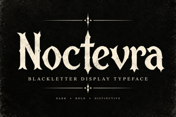 Noctevra Fuentes Góticas Fuente Por Retro