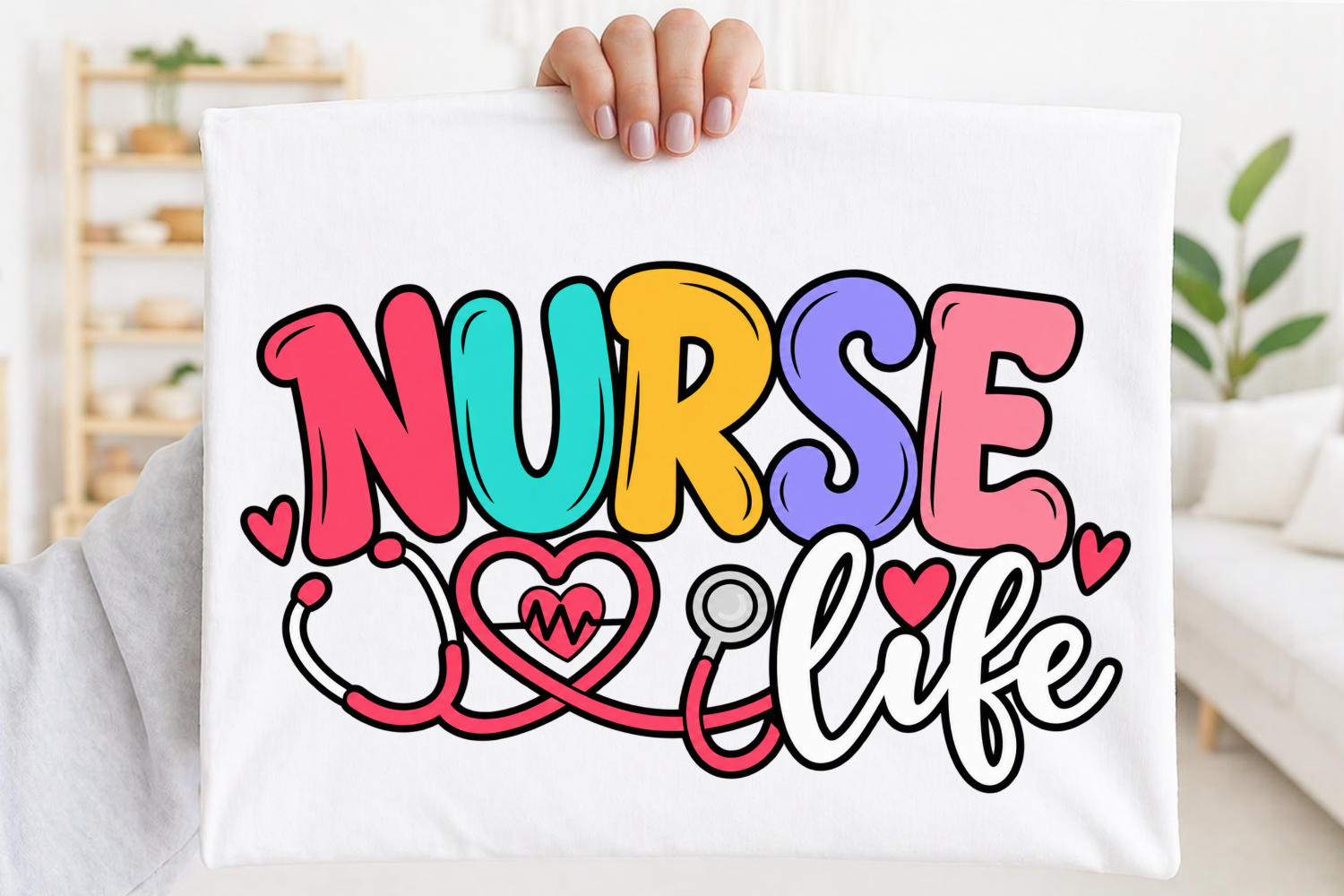 Nurse Life, Stethoscope Nursing PNG Graphic by Design Station ...