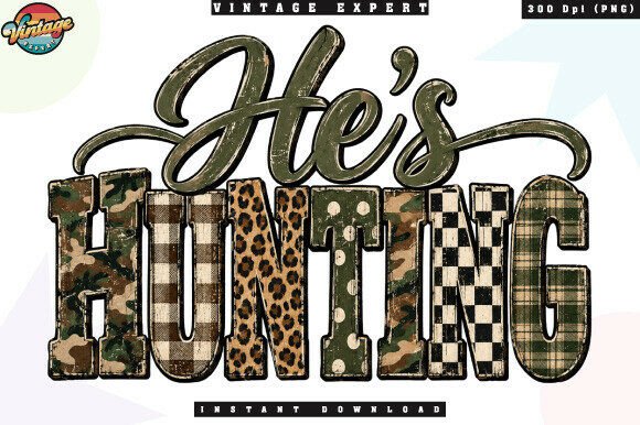 Rustic Camouflage Hunting PNG Graphic Illustrations By Vintage Expert