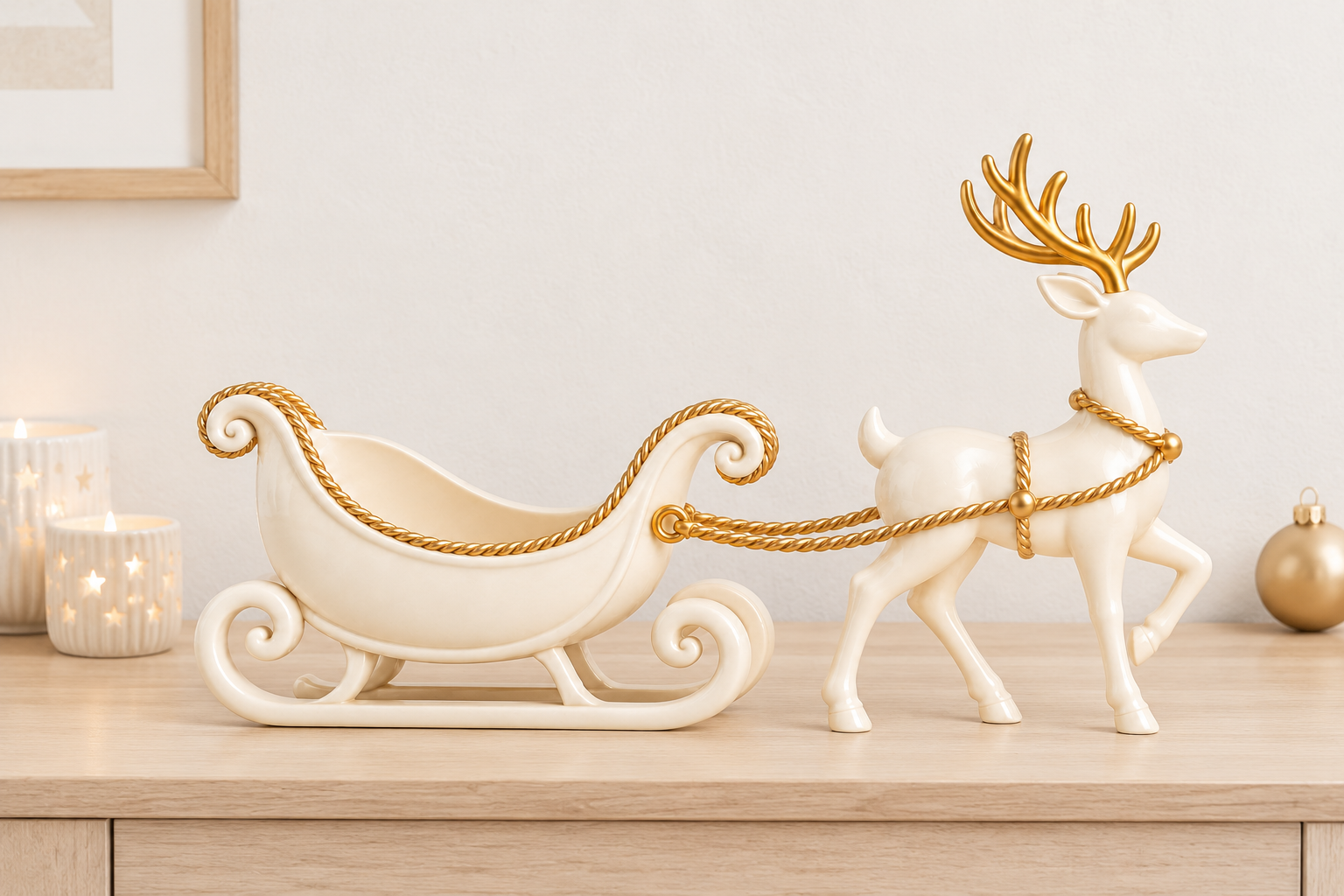 Santa Sleigh Reindeer STL – 3D Print Christmas Decor File - Image 5