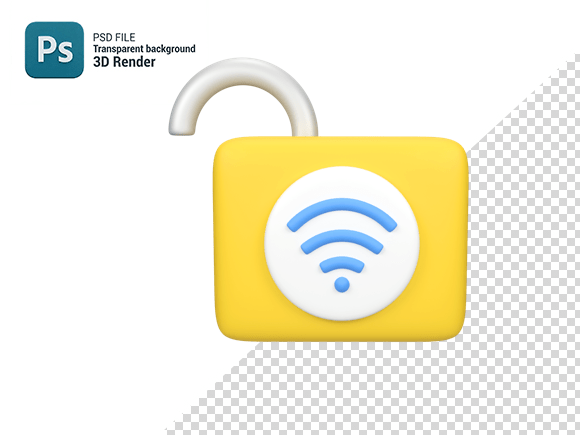 Smart Lock Isolated 3d Render Icon