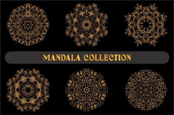 Gold Color Mandala Bundle