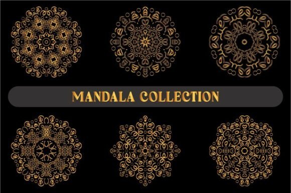 Gold Color Mandala Bundle