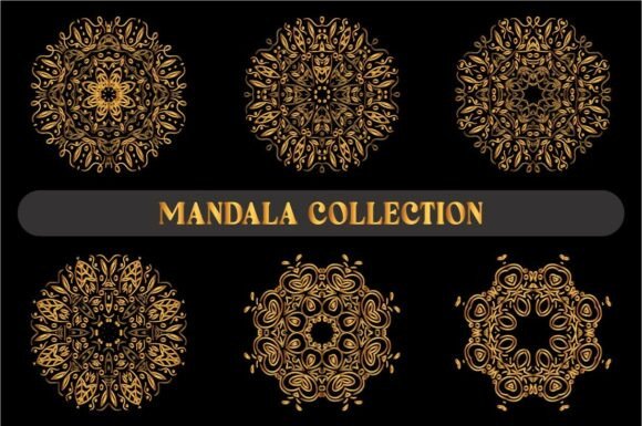 Gold Color Mandala Bundle