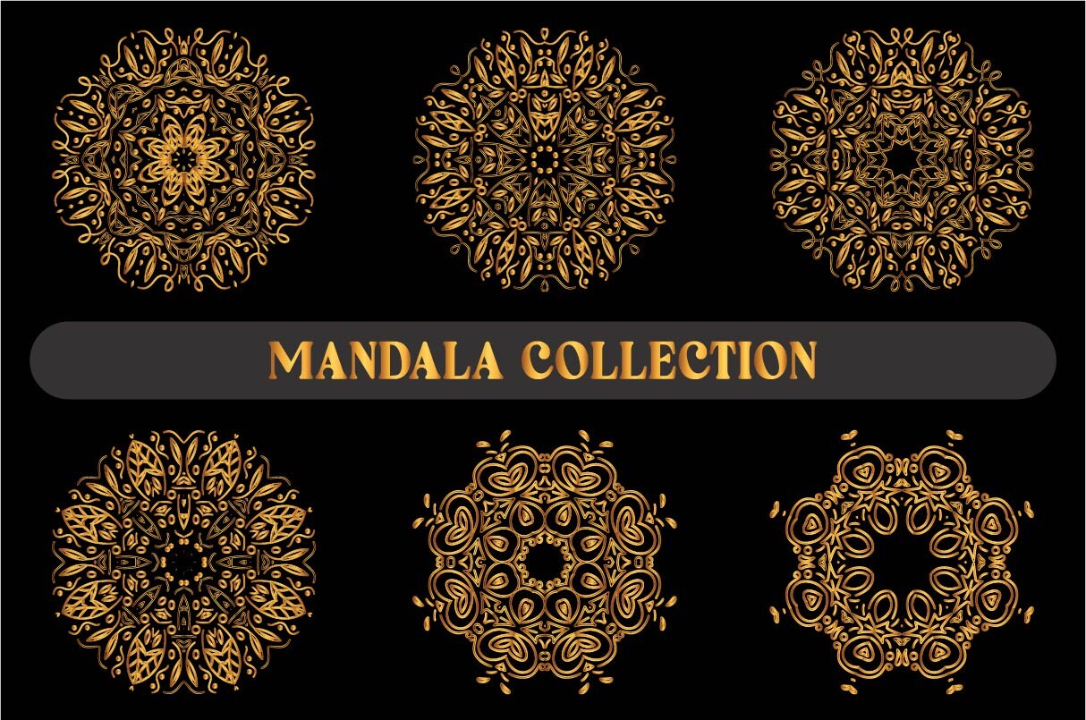 Gold Color Mandala Bundle