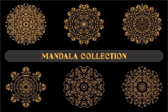 Gold Color Mandala Bundle